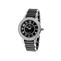 stella maris - stm13g464 - montre femme - quartz analogique - cadran noir - bracelet céramique noir