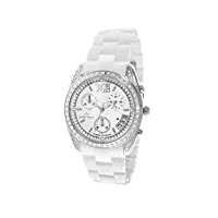 stella maris - stm13h410 - montre femme - cadran blanc - bracelet céramique blanc