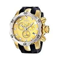 invicta - 16151 - montre homme - quartz - chronographe - bracelet polyuréthane noir