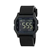 rip curl montre, noir/noir, taille unique, atom digital
