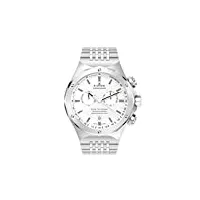 edox - 10106 3 ain - montre mixte - quartz analogique - luminescent/chronomètre - bracelet acier inoxydable argent