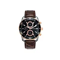 mark maddox - hc6006-47 - montre homme - quartz chronographe - bracelet polyuréthane marron