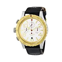 nixon - a3631884-00 - montre homme - quartz chronographe - bracelet cuir noir