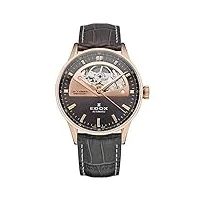 edox montre suisse automatique pour femme 85019 37rg gir les vauberts - affichage analogique - gris, gris, luxe