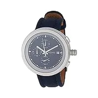 tectonic - 41-6908-99 - montre homme - quartz - chronographe - aiguilles lumineuses/chronomètre - bracelet cuir bleu