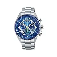 j. springs - bfj002 - montre homme - quartz chronographe - chronomètre - bracelet acier inoxydable argent