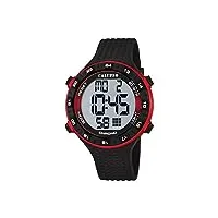 calypso watches - k5663/4 - montre homme - quartz - digitale - alarme - bracelet plastique noir