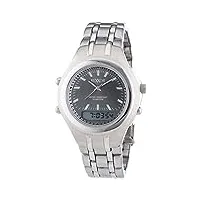 rexxor - 242-7904-88 - montre homme - quartz - analogique et digitale - alarme/chronomètre/aiguilles lumineuses/boussole - bracelet acier inoxydable argent