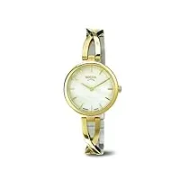 boccia - 3239-03 - montre femme - quartz analogique - bracelet titane doré