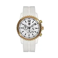 light time montre quartz - affichage chronographe bracelet silicone et cadran l161d