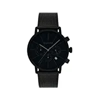 gigandet minimalism montre homme chronographe analogique quartz noir g32-008