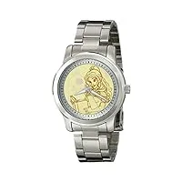 disney women's w001821 belle analog display analog quartz silver watch
