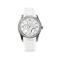 stella maris - stm15m3 - montre femme - quartz analogique - cadran blanc - bracelet céramique blanc