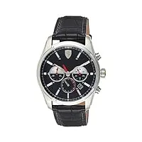 ferrari - 0830200 - montre homme - quartz - analogique - chronomètre - bracelet cuir noir