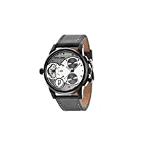 police - 14376jsb/04 - montre homme - quartz - chronographe - bracelet cuir gris