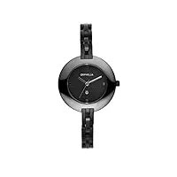 orphelia - or53271644 - montre femme - quartz - analogique - bracelet céramique noir