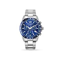 philip watch r8273607005 caribe tourne-montre pour homme en acier inoxydable argenté