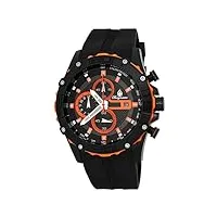 burgmeister - bm535-652 - montre homme - quartz - analogique - chronographe - bracelet silicone noir