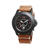 ice-watch - he.lbn.bm.b.l.14 - ice heritage - montre mixte - quartz analogique - cadran marron - bracelet cuir marron