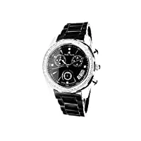 stella maris - stm15l4 - montre femme - quartz analogique - cadran noir - bracelet céramique noir