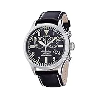 timex homme chronographe quartz montre avec bracelet en cuir tw2p64900
