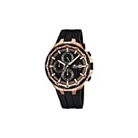 lotus - 18186/1 - montre homme - quartz - chronographe - chronographe - bracelet caoutchouc noir