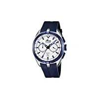 lotus - 18189/1 - montre homme - quartz - chronographe - chronographe - bracelet caoutchouc bleu