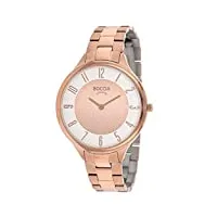 boccia - 3240-06 - montre femme - quartz - analogique - bracelet titane or et rose