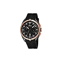 lotus - 18192/1 - montre homme - quartz - chronographe - chronographe - bracelet caoutchouc noir