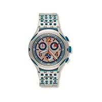 swatch hommes chronographe quartz montre avec bracelet en mixte yys4007ag