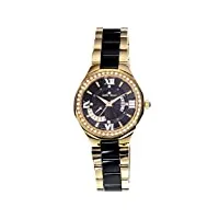stella maris - stm15y8 - montre femme - quartz analogique - cadran noir - bracelet céramique noir