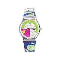 active - act-014 - montre femme - quartz analogique - cadran multicolore - bracelet plastique multicolore