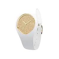ice-watch - ice glitter white gold - montre blanche pour femme avec bracelet en silicone - 001345 (small)