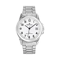 certus - 616217 - montre homme - quartz analogique - cadran blanc - bracelet acier argent