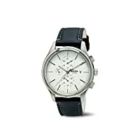 boccia - 3756-01 - montre homme - quartz - chronographe - chronomètre - bracelet cuir noir