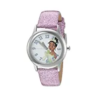 disney filles analogique quartz montre avec bracelet en cuir w002979