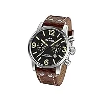 tw steel homme chronographe quartz montre avec bracelet en cuir ms4