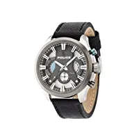 police hommes chronographe quartz montre avec bracelet en cuir 14639jstu/04