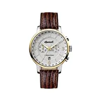 ingersoll hommes chronographe quartz montre avec bracelet en cuir i00602