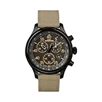 timex hommes chronographe quartz montre avec bracelet en aucun tw4b10200