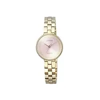 citizen femmes analogique quartz montre avec bracelet en acier inoxydable ew5503-59w