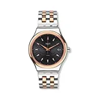 swatch homme digital quartz montre avec bracelet en acier inoxydable yis405g