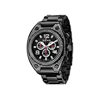 zeno-watch hommes montre - bling 1 chronograph black - 91026-5030q-bk-i1m
