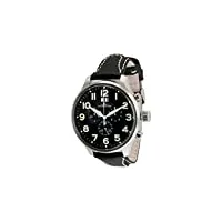 zeno watch basel montre pour homme analogiques quartz avec bracelet de cuir 6221-8040q-a1