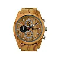 retrostiel montre-bracelet en bois d'olivier chronographe montre chronographique niagara