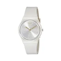 swatch outlet femme analogique-numérique quartz montre avec bracelet en silicone