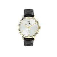 philip watch homme analogique quartz montre avec bracelet en cuir r8251595002