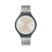 swatch mixte digital quartz montre avec bracelet en acier inoxydable svom101ga
