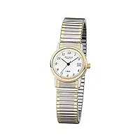 regent montre pour femme f889 en acier inoxydable plaqué or bicolore, bracelet