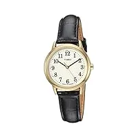 timex pour femme analogique quartz montre avec bracelet en cuir tw2r633009j